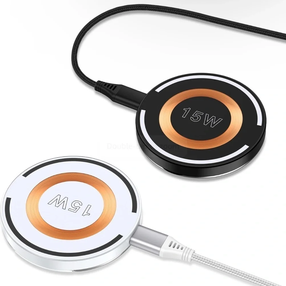 Magnetic Wireless Charger 2 Pack - Black and White